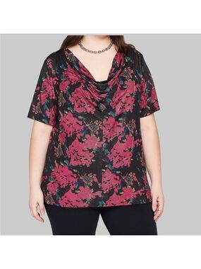 PENNINGTONS Cowl Neck Blouse 2X